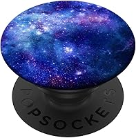 Vista 1 de Space Pop Socket Galaxy Nebula Blue White Purple - PopSockets Grip and Stand for Phones and Tablets