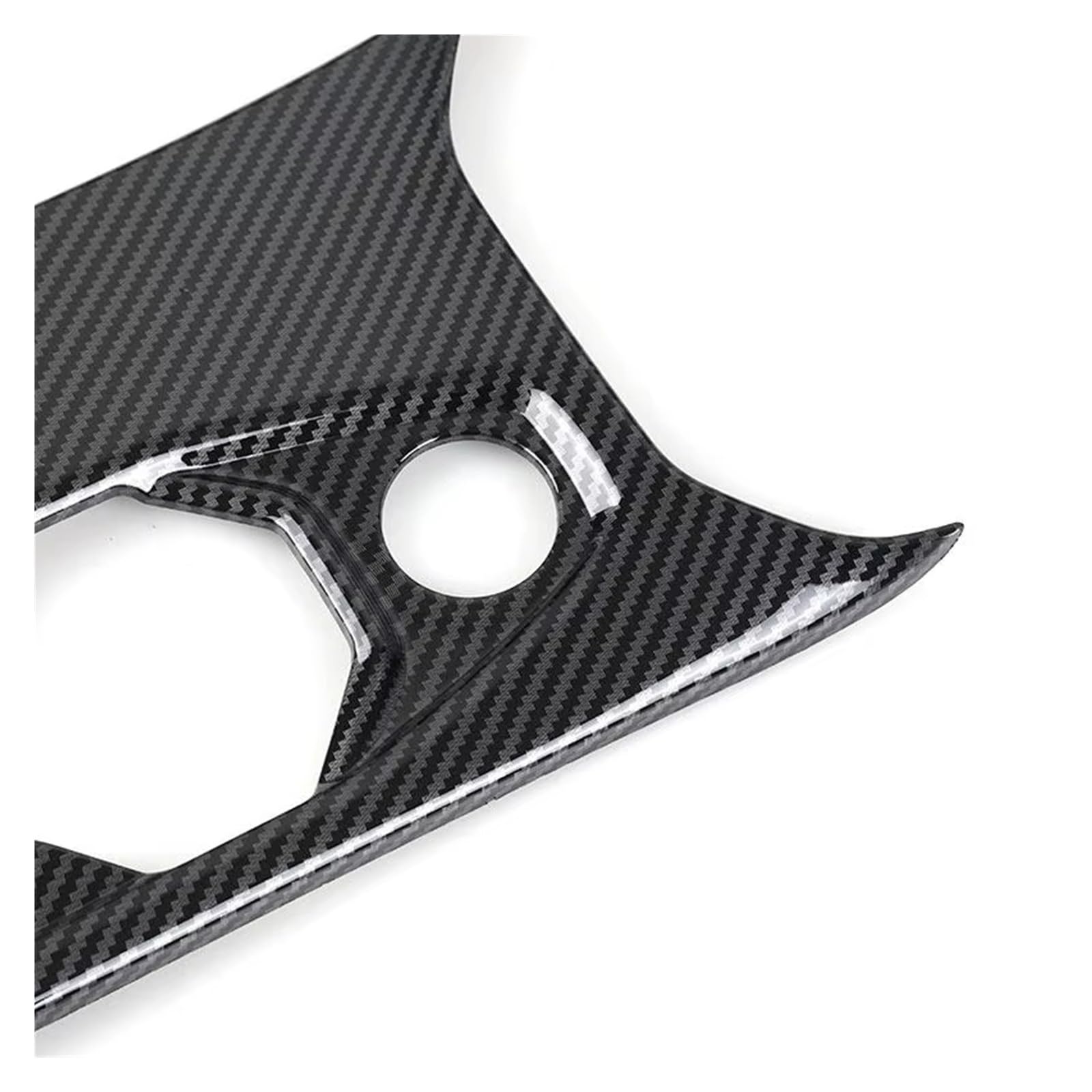 Trim Pannello Telaio Per VW Per Polo 2019 2020 ABS Car Interior Center Console Pannello Del Cambio Supporto Di Tazza Acqua Cornice Custodia Trim Center Consolle Cover(Bright Black)
