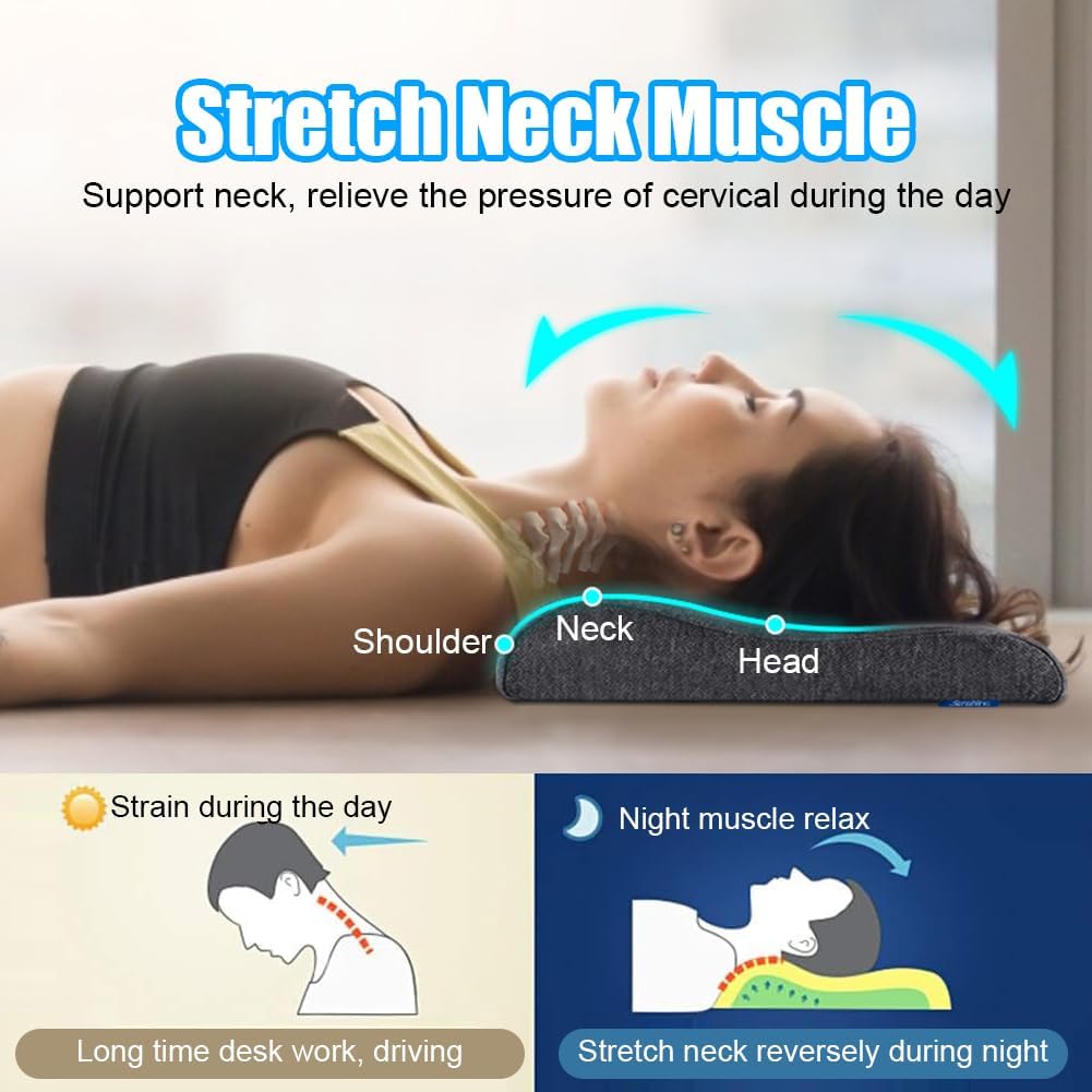 6CM Ultra Thin Contour Memory Foam Pillow, Thin Pillow for Stomach and Back Sleepers Slim, Low Profile Slim Bed Pillow for Sleeping and Neck Support with Washable Pillow Case
