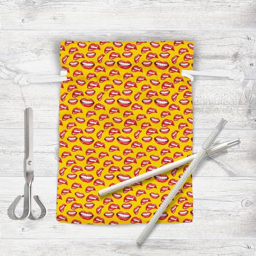 Image of ArtzFolio Lips D2 | Pouch Wrist Potli Bag | Bag for Weddings & Casual Parties