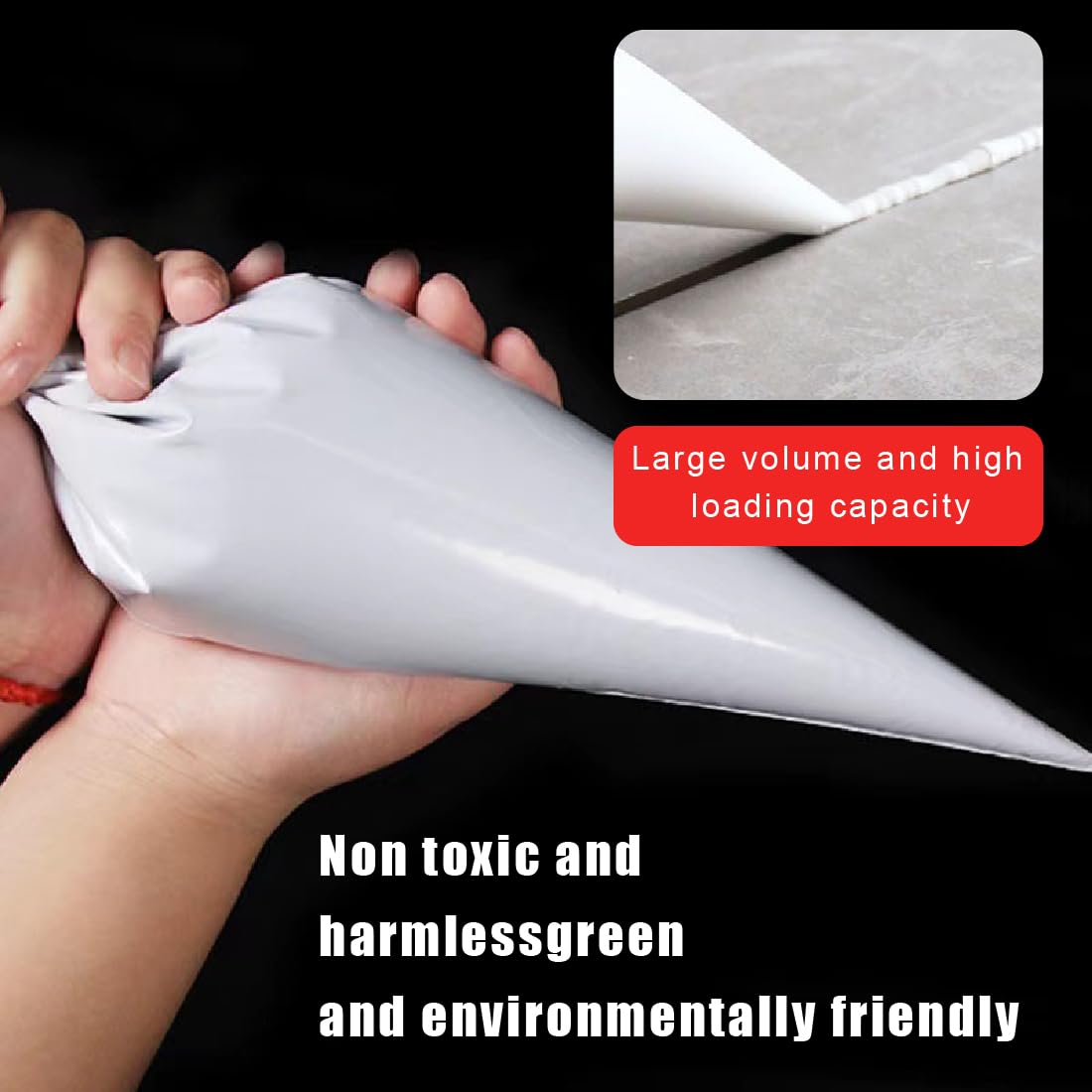 Sacchetto per Malta, Erogatore per Cemento, Sacchetti per Fughe, Con Spatola Silicone Sigillante