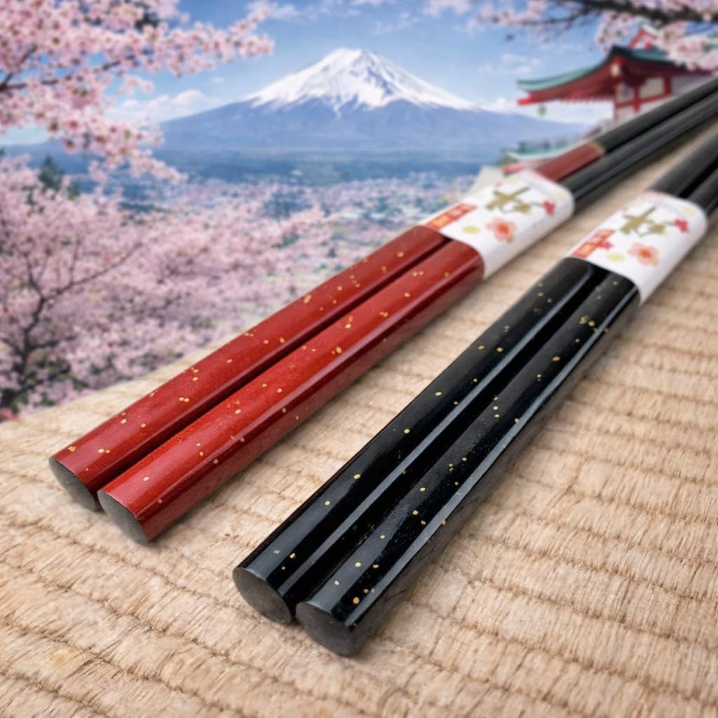 Premium Japanese Lacquer Chopsticks - Set of 2 -2