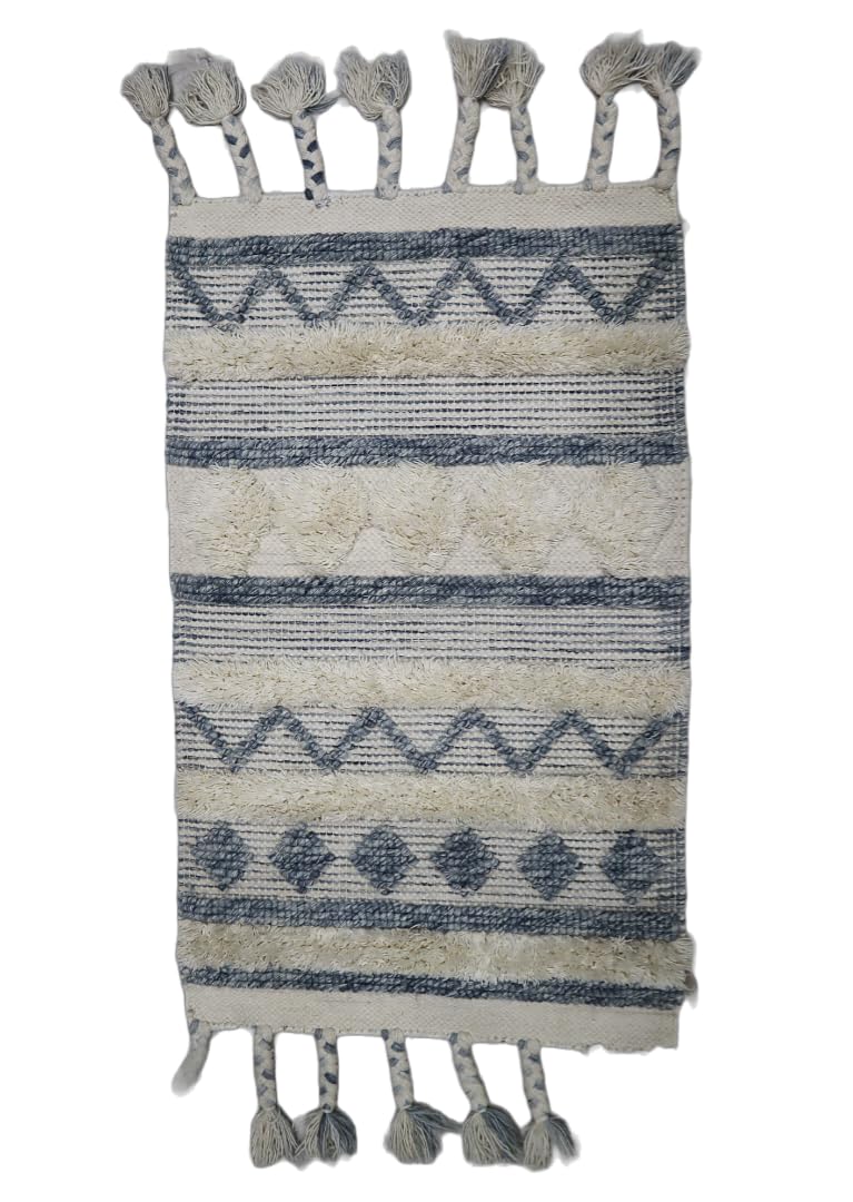 Talat Carpet USA Export Collection Hand Duriee,for Indoor/Outdoor,Entryway,Living Room, DiningRoom, Kitchen Size-2x3.5feet (Modern, TC-119, Wool, 2 x 3.5, 1, TC-2233)