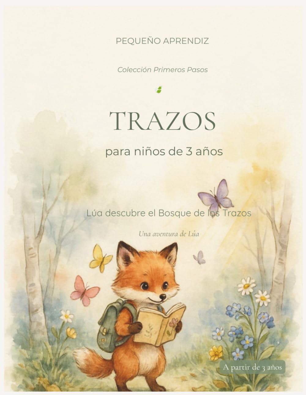 Trazos para niños de 3 años: Líneas, curvas y primeros trazos para desarrollar la grafomotricidad de forma divertida | Colección Primeros Pasos