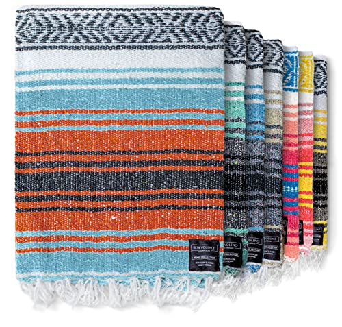 Benevolence Yoga Mexican Blanket (Rust) 45x70"