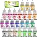 24 Color Food Coloring - Variety Rainbow Cake Food Coloring Set for Baking, Decorating, Icing and Cooking - Vibrant Liquid Food Color Dye for Slime Making Kit and DIY Crafts - .25 fl. oz. Bottles