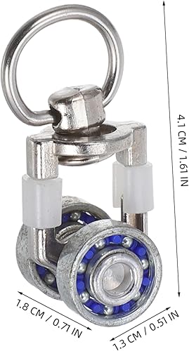 Miniatura 2 de Rodillos flexibles para cortinas, 5 unidades, poleas silenciosas, con ganchos deslizadores de acero para cortinas, ducha, decoración del hogar