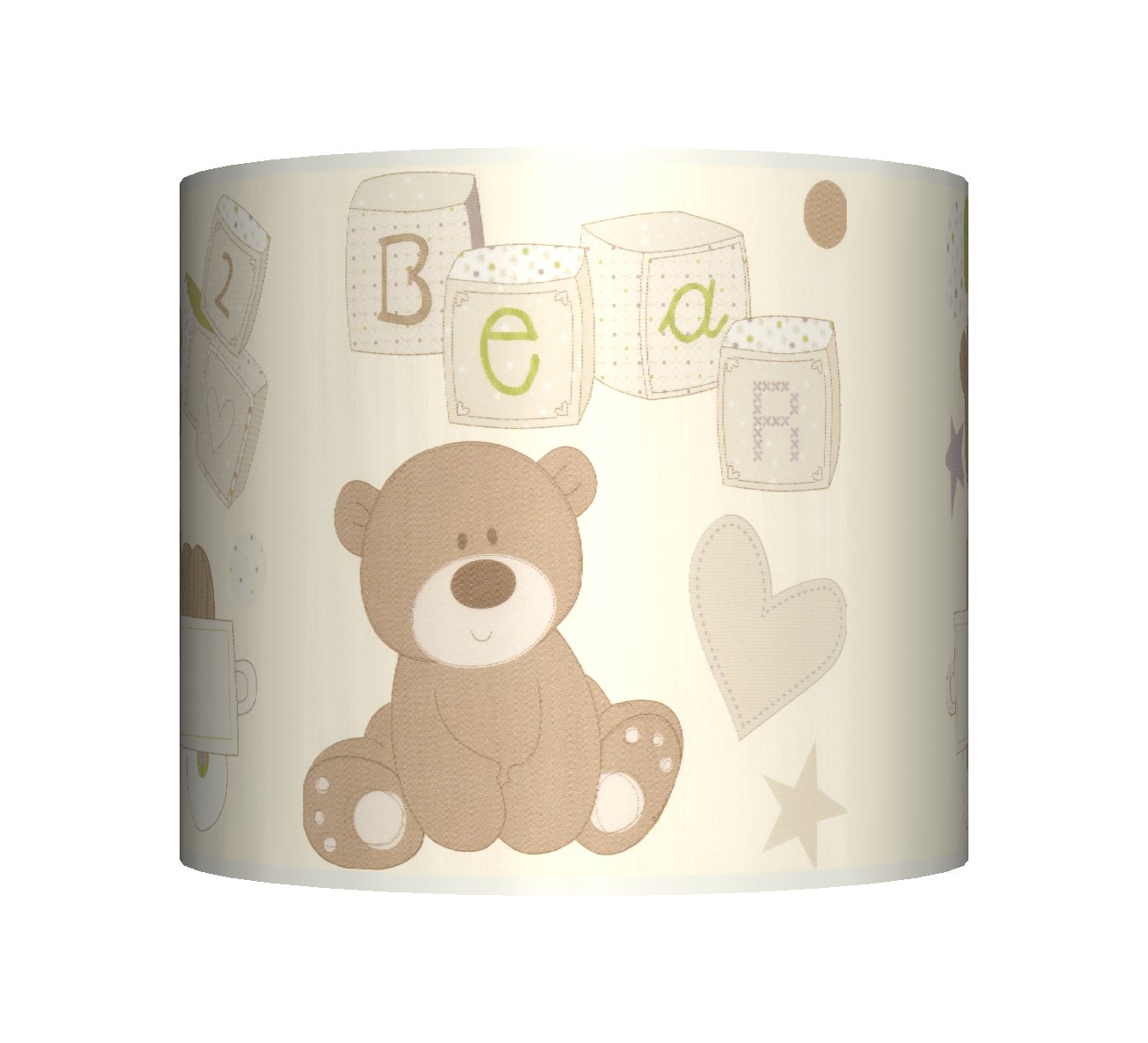 LOVED SO MUCH - CREAM LAMPSHADE - 10" DRUM - BABY BOYS / GIRLS BEDROOM NURSERY LAMP SHADE