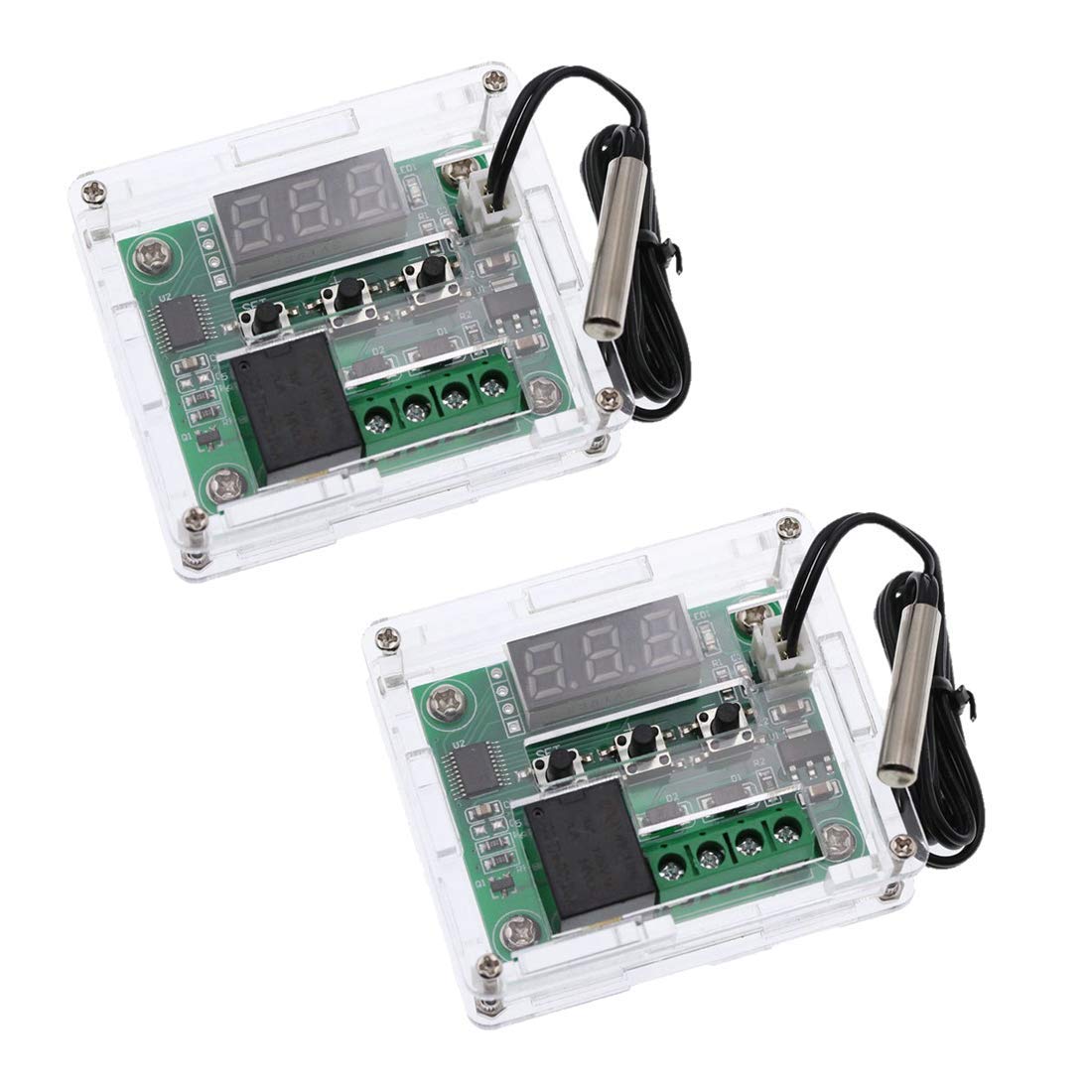Super Debug 2pcs W1209 with Case 12V DC Digital Temperature Controller Board Micro Digital Thermostat -50-110°C Electronic Temperature Temp Control Module Switch (B09WKGR76F) Amazon Price History, Amazon Price Tracker