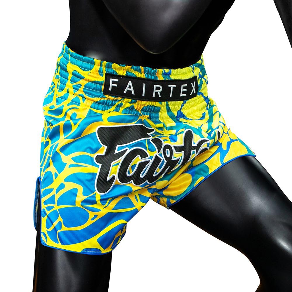 Fairtex Pantalones Cortos de Boxeo Muay Thai de Corte Delgado