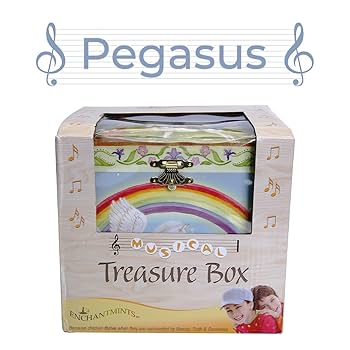 Amazon.com: Enchantmints Musical Pegasus Horse Jewelry Box
