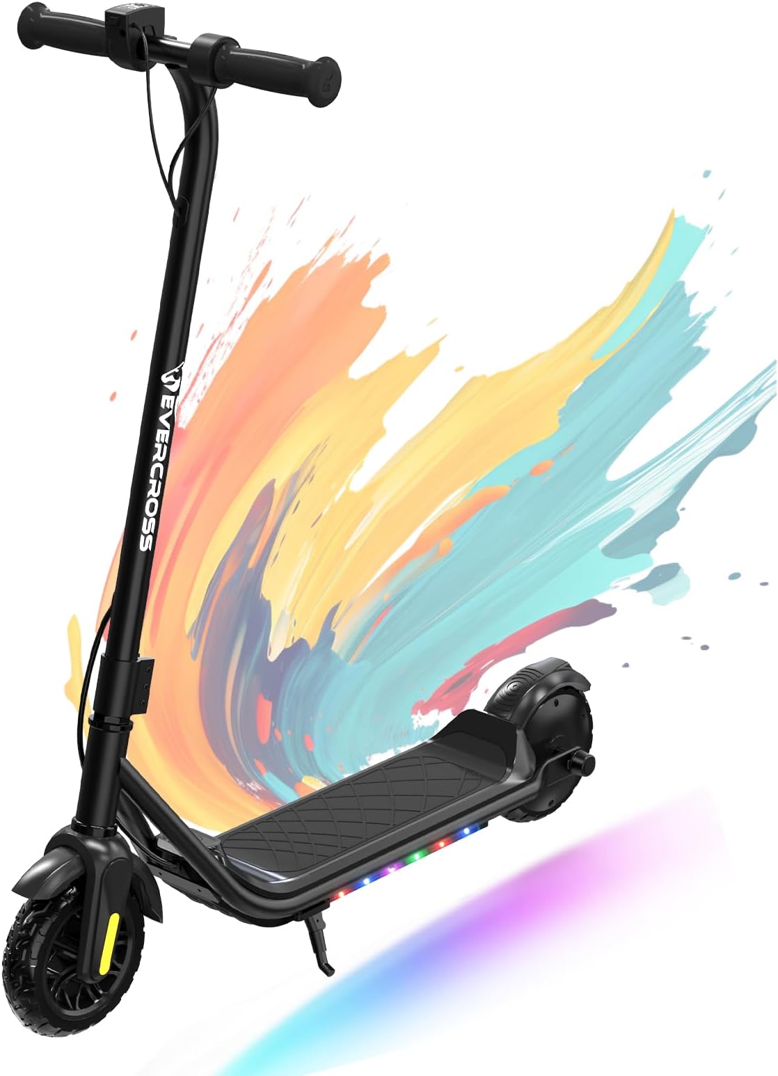 E6 Electric Scooter for Kids, 7" Lightweight E-Scooter for Ages 6-12, Electric Scooter with A Range of Up to 20 km and 7-Color Lights, 3 Speed Modes (8, 12, 16 km/h)