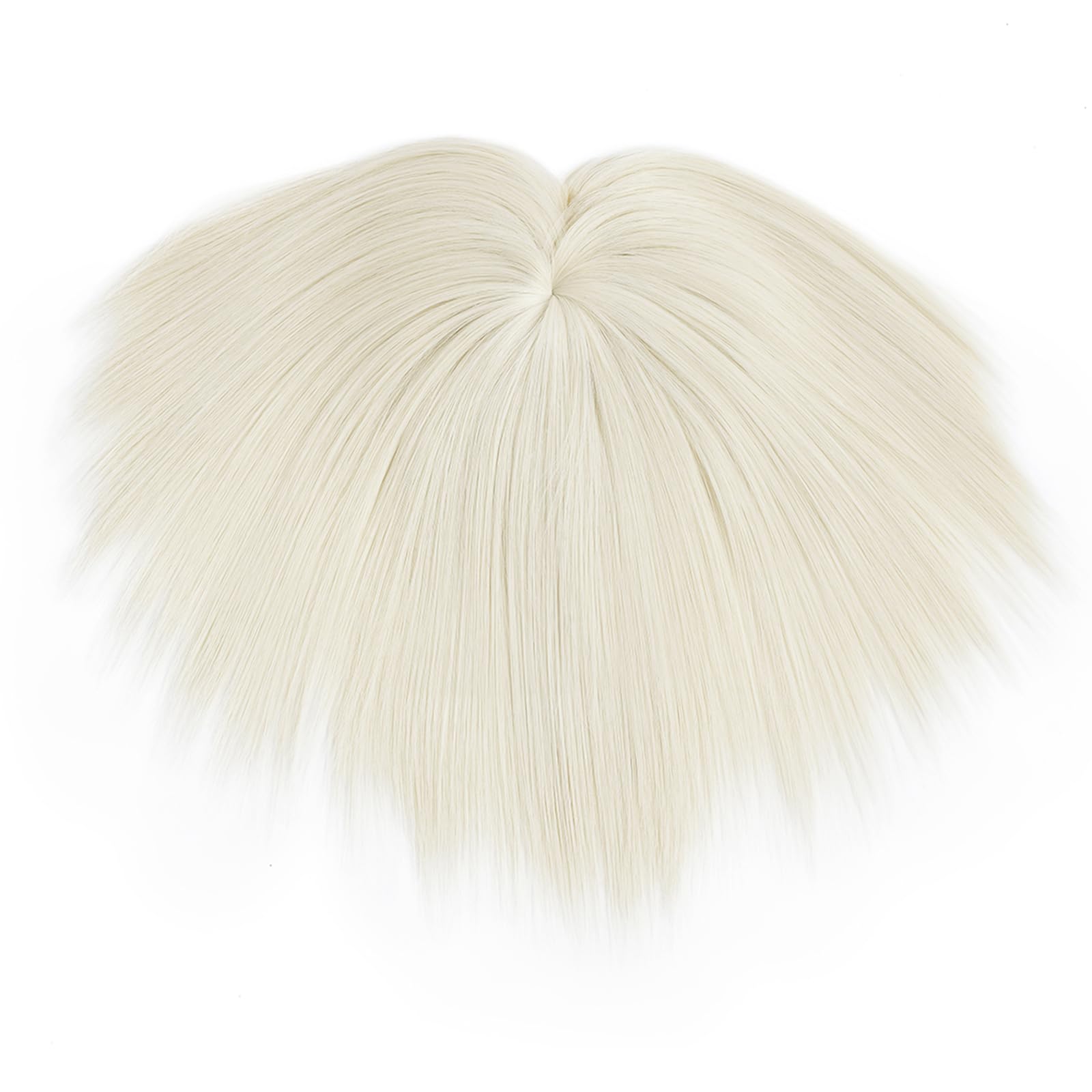 Yamel Hair Toppers for Women Clips in Hair Pieces Synthetic Straight Wiglets Hairpieces for Thinning Hair Bleach Blonde - Image 4