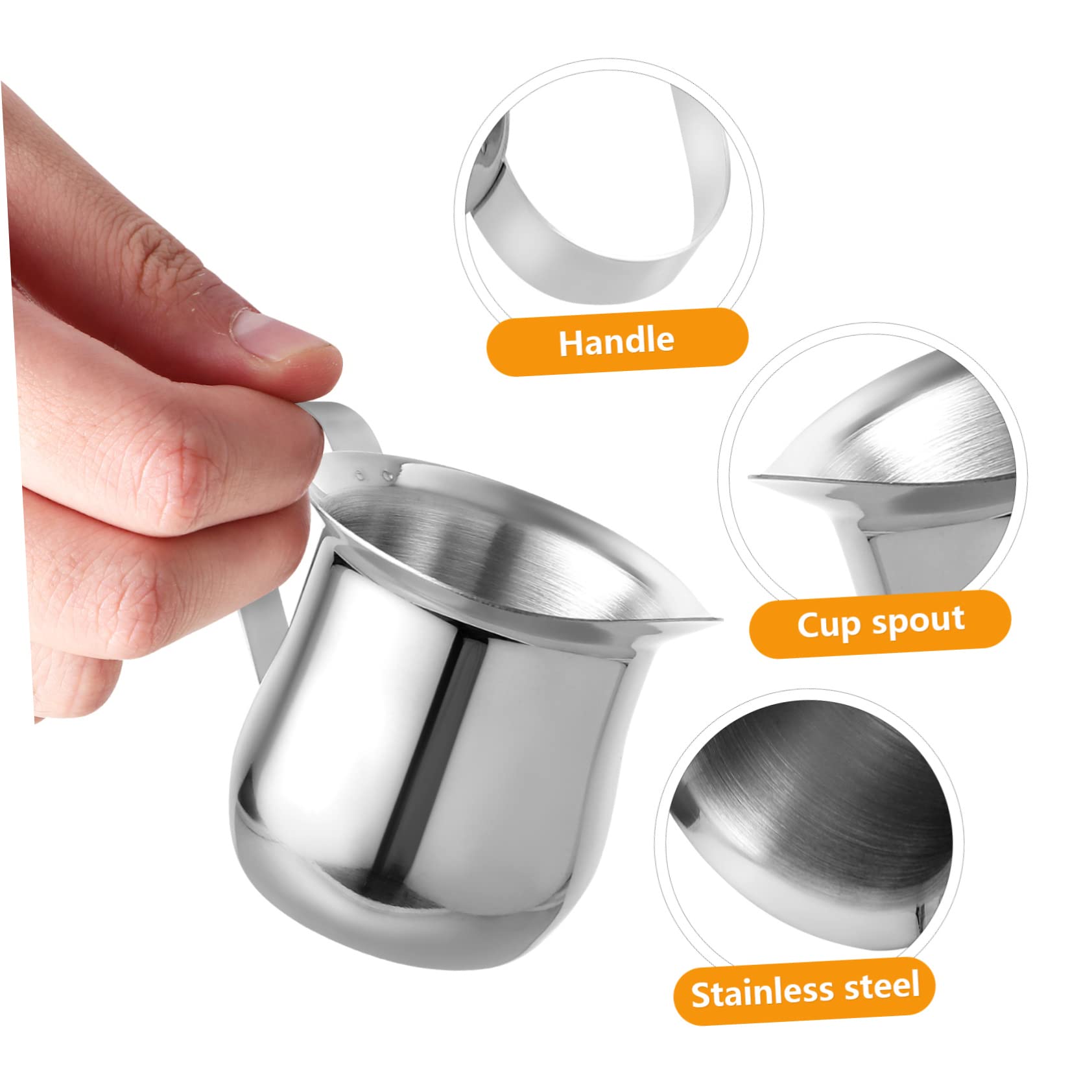 LABRIMP 9 Piezas Taza De Leche Espresso Molido Pequeña Crema De Leche De Café Tragos De Expreso Café Exprés Espumador De Leche Taza De Vapor Mini Jarra De Crema Acero Inoxidable