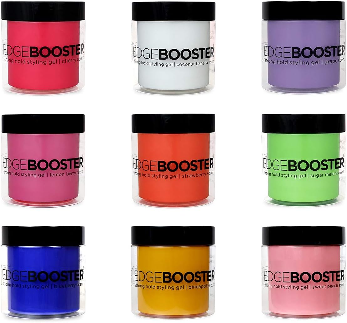 Edge Booster Style Factor Strong Hold Styling Gel, 16.9 Ounce (Lemon Berry)