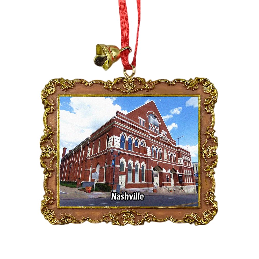 Ryman Auditorium Nashville America Travel Souvenir Xmas Tree Ornament Hanging Pendant Home Christmas Party Decoration