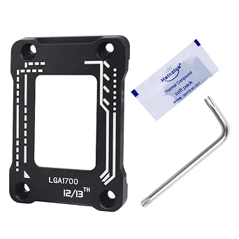 CPU Contact Frame - LGA 1700 Durable Design, Bend Support and Stability | Sturdy Bracket for Intel 12th and 13th Generation Processors | Easy Installation, Reliable, Great for Gaming or Work