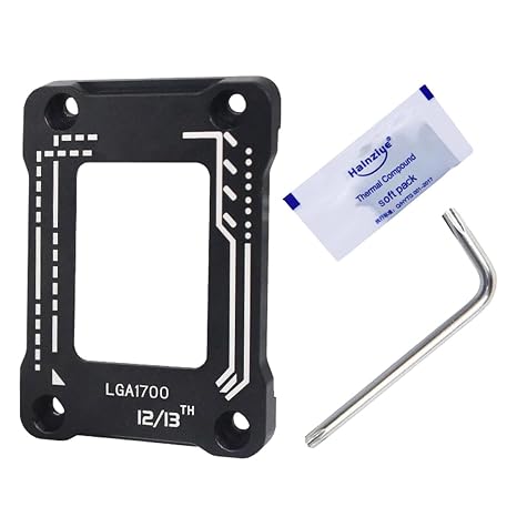 CPU Contact Frame - LGA 1700 Durable Design, Bend Support and Stability | Sturdy Bracket for Intel 12th and 13th Generation Processors | Easy Installation, Reliable, Great for Gaming or Work