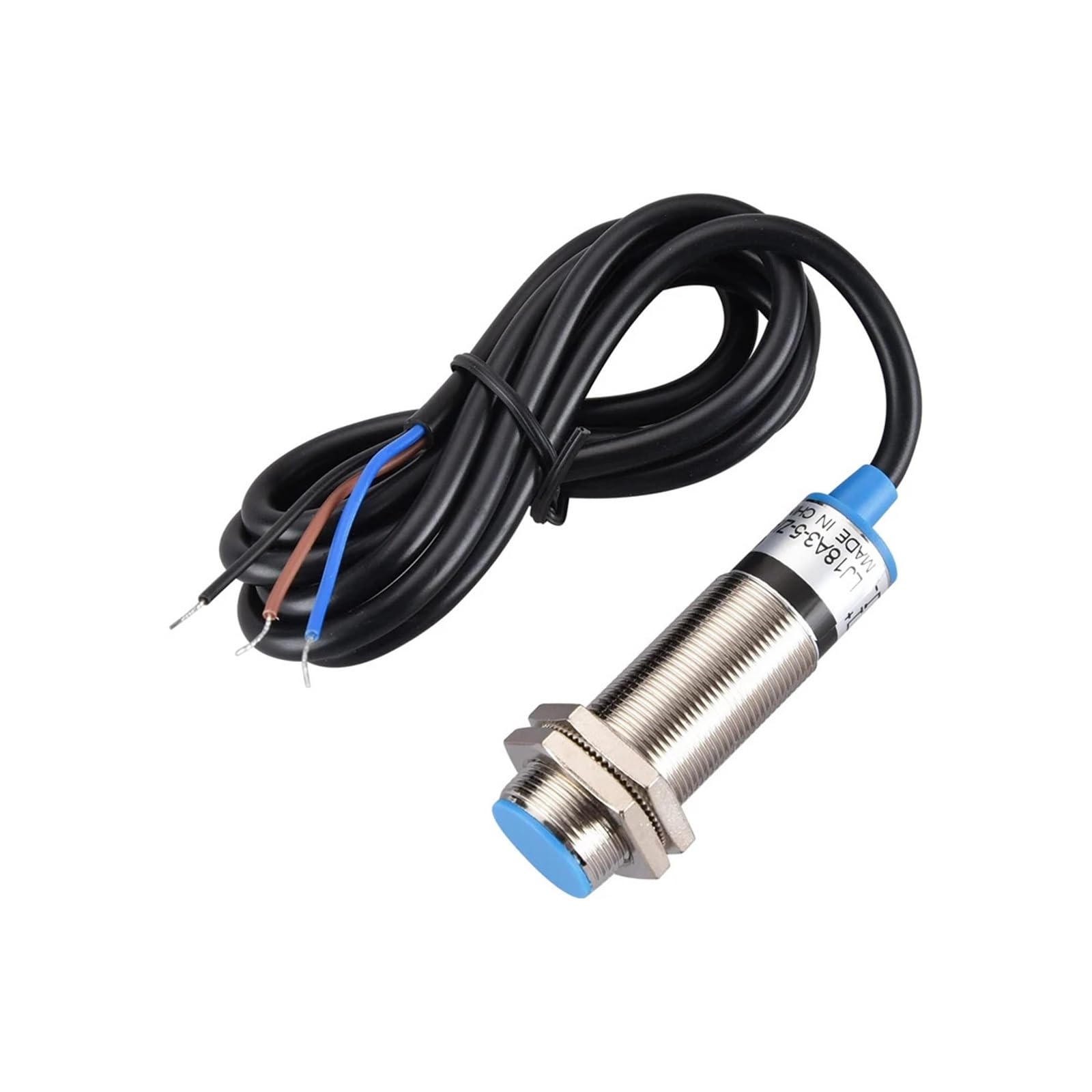 PXQCHAVLN LJ18A3-5 M18 Inductive Proximity Sensor Switch Shielded Waterproof Proximity Switch 5MM Sensing Distance DC6-36V 200mA