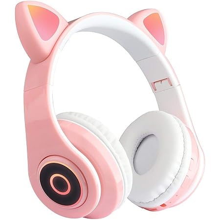 Audífonos Con Orejas de Gato Inalámbricos de Diadema Micrófono Incorporado,  Auriculares Wireless Bluetooth 5.0 | Batería de Larga Duración |  Ultraligeros | Para Juegos, PC, Xbox, PS4, Celular y más Rosado :  Amazon.com.mx: Electrónicos