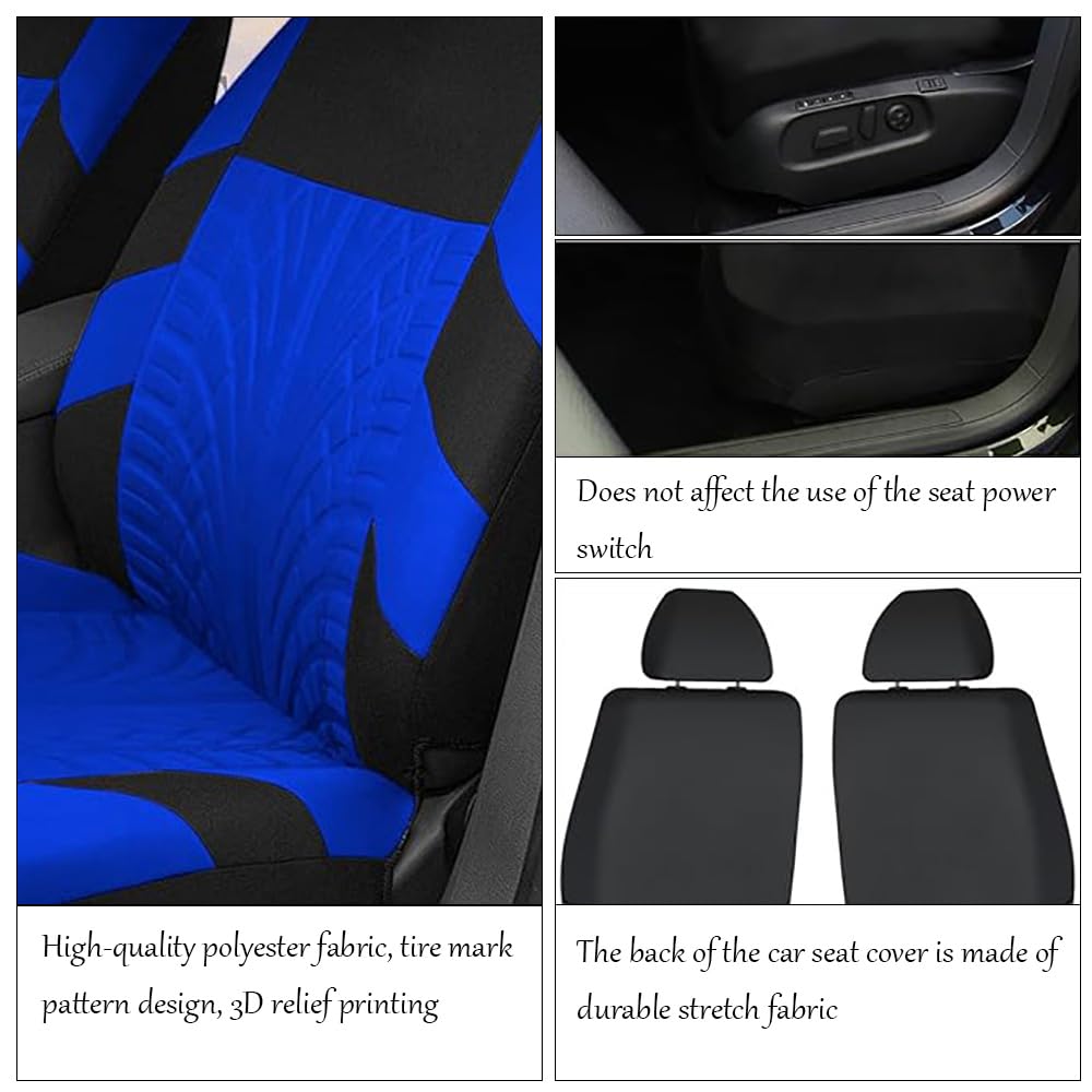 2 Stuks Autostoelhoezen, Voor KIA EV3  2024 2025  Voorstoel En Hoofdsteunhoezen Machinewasbaar Elastische Zomen Zij Airbag Compatibel A Black 1919386199