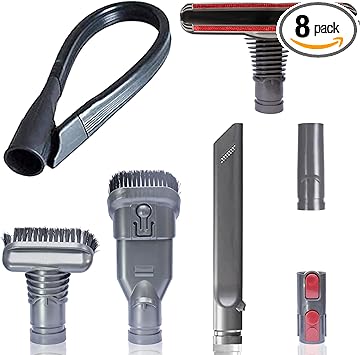 Vacuum Accessories & Attachments for Dyson Ball Animal 2, 3, DC58 DC59 V6 V7 V8 V10 V11 V15 - Flexible Crevice Tool for Hard to Reach Places & Dust Brush Attachment Kit - HouseHold Cleaning Tool Kit