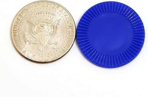 Miniatura 25 de Smartdealspro 64pcs 1.260 in/1.26 pulgadas plástico opaco aprendizaje contadores discos mini fichas de póquer fichas de juego con caja