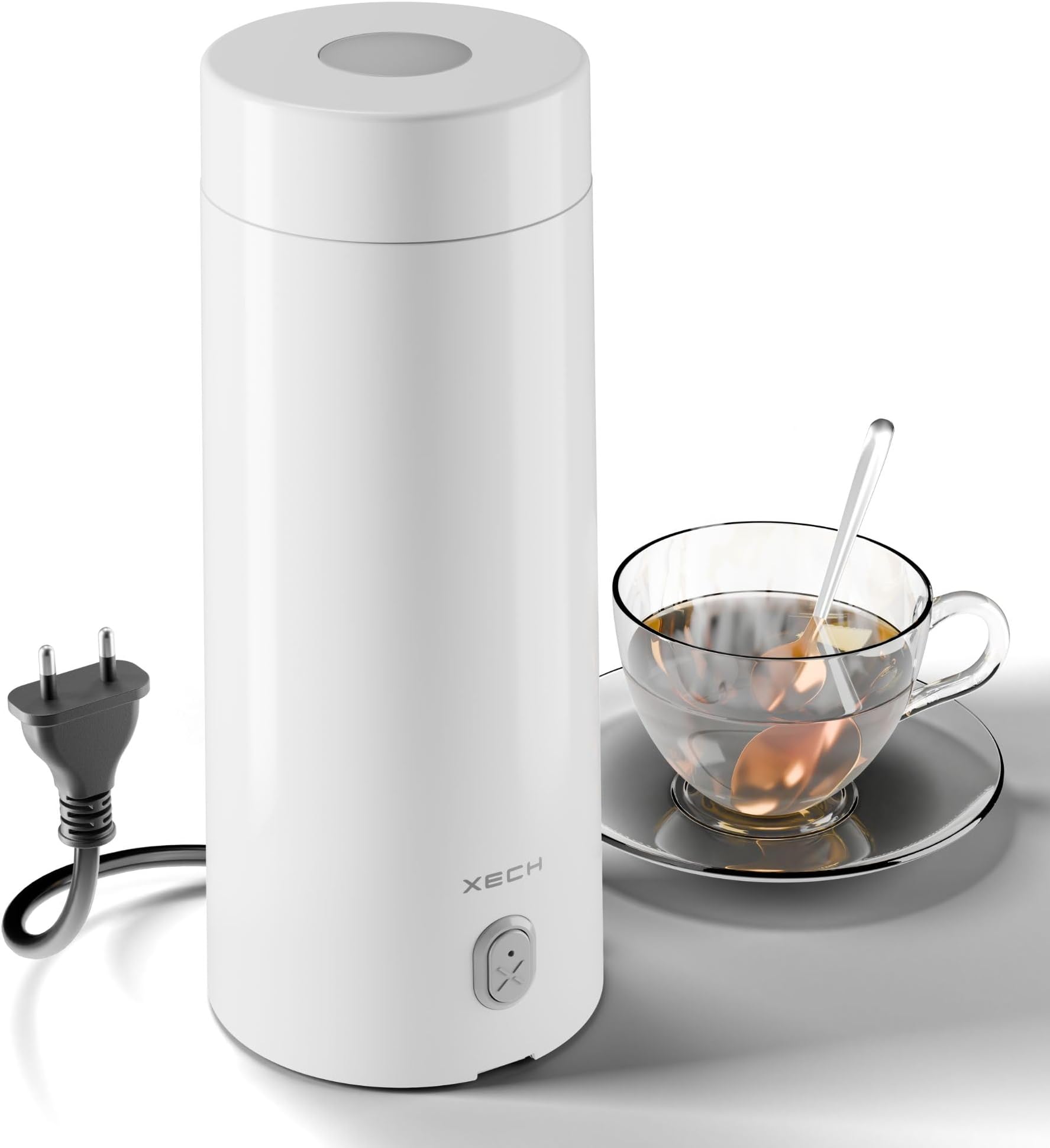 Portable Electric Kettle 400ml | Mini Electric Kettle for Hot Water | Small Kettle with In-Built Cable | Bottle-Shaped Kettle for Tea, Coffee & More (Hydroboil Lite)