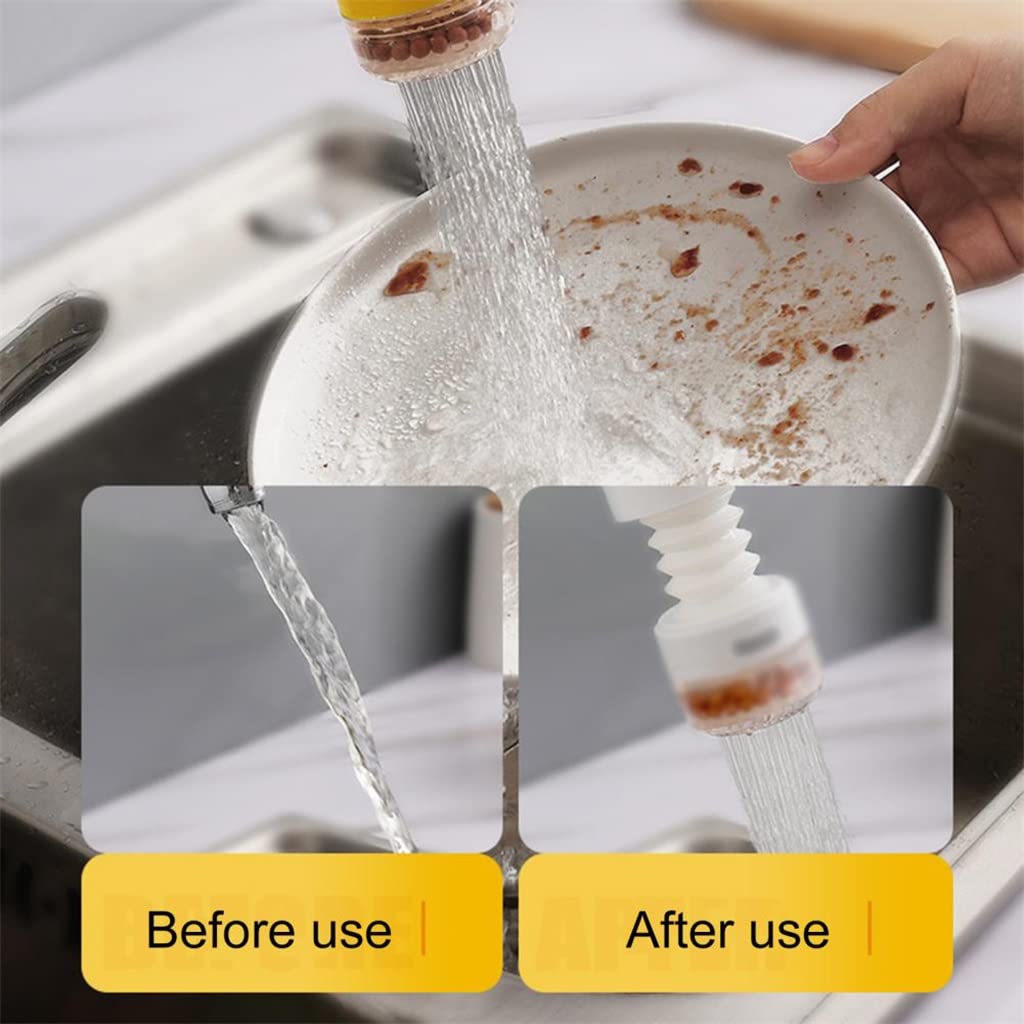 360 Grad verstellbare Wasserhahnverlängerung Duscharmatur Gadget Wasserhahnverlängerung Küche Badezimmer Zubehör (A)
