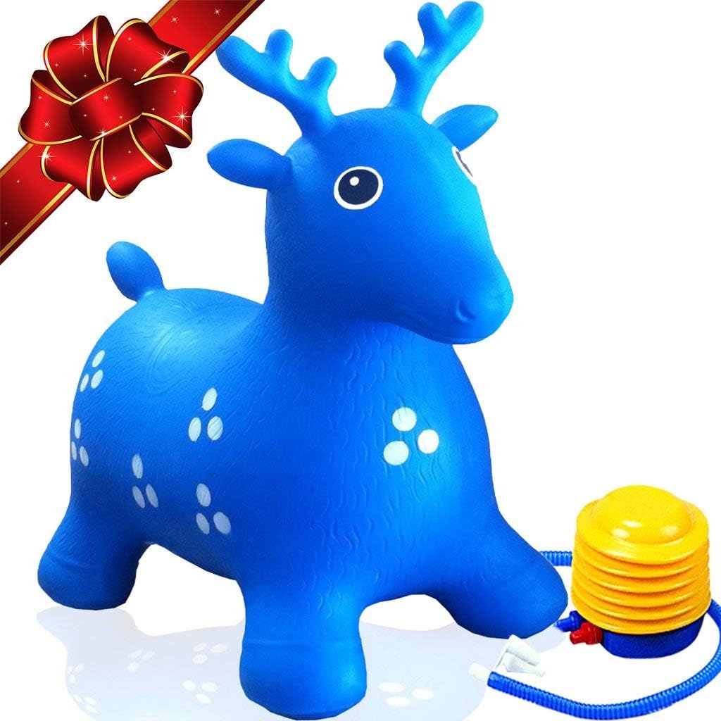 Premium Inflatable Deer Hopper – Best Animal Bouncer Ride-On Toy for Adults. Play Hopping Toys