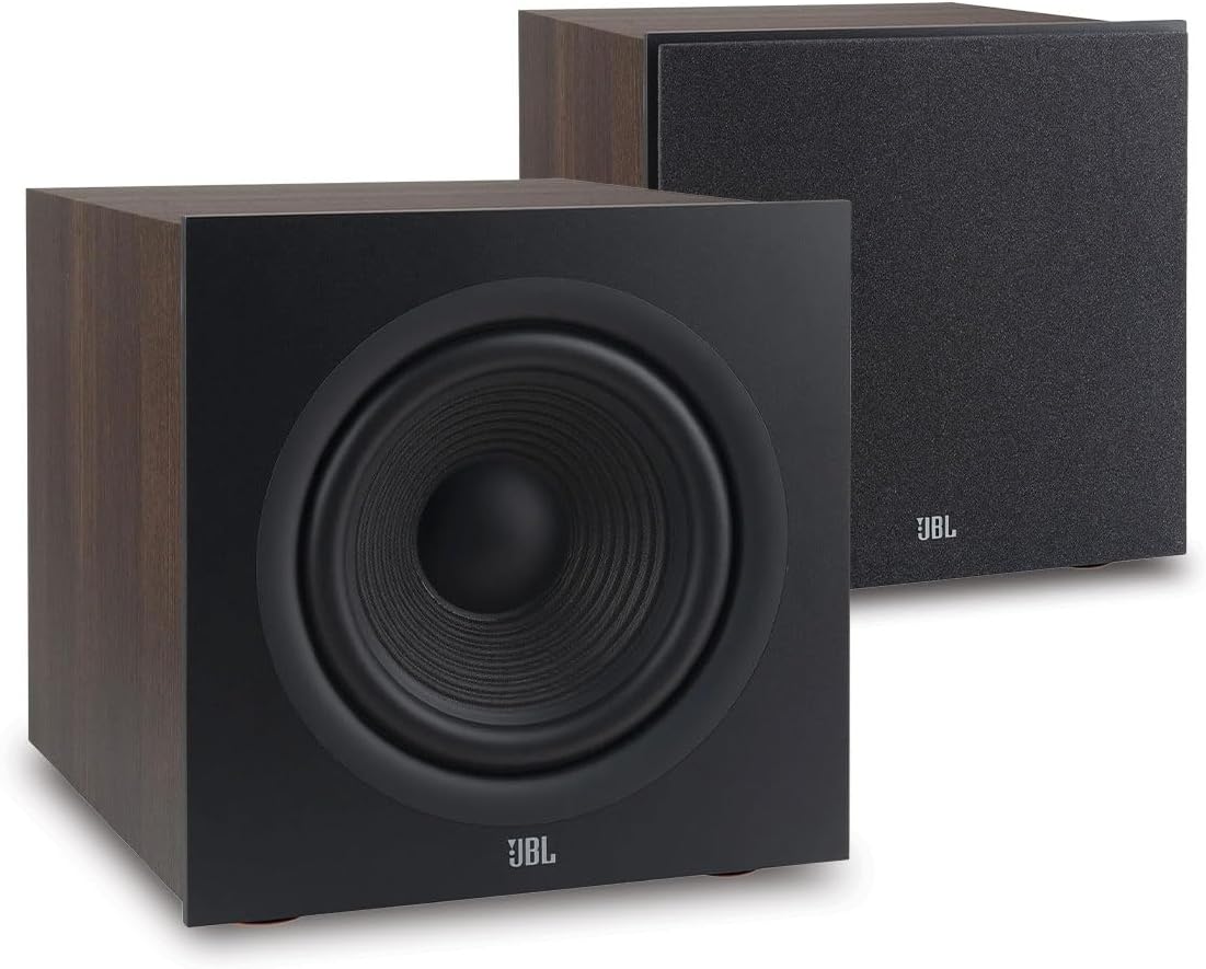JBL Stage 2 200P 300 Watt 10 Inch Powered Subwoofer - Pair (Espresso)