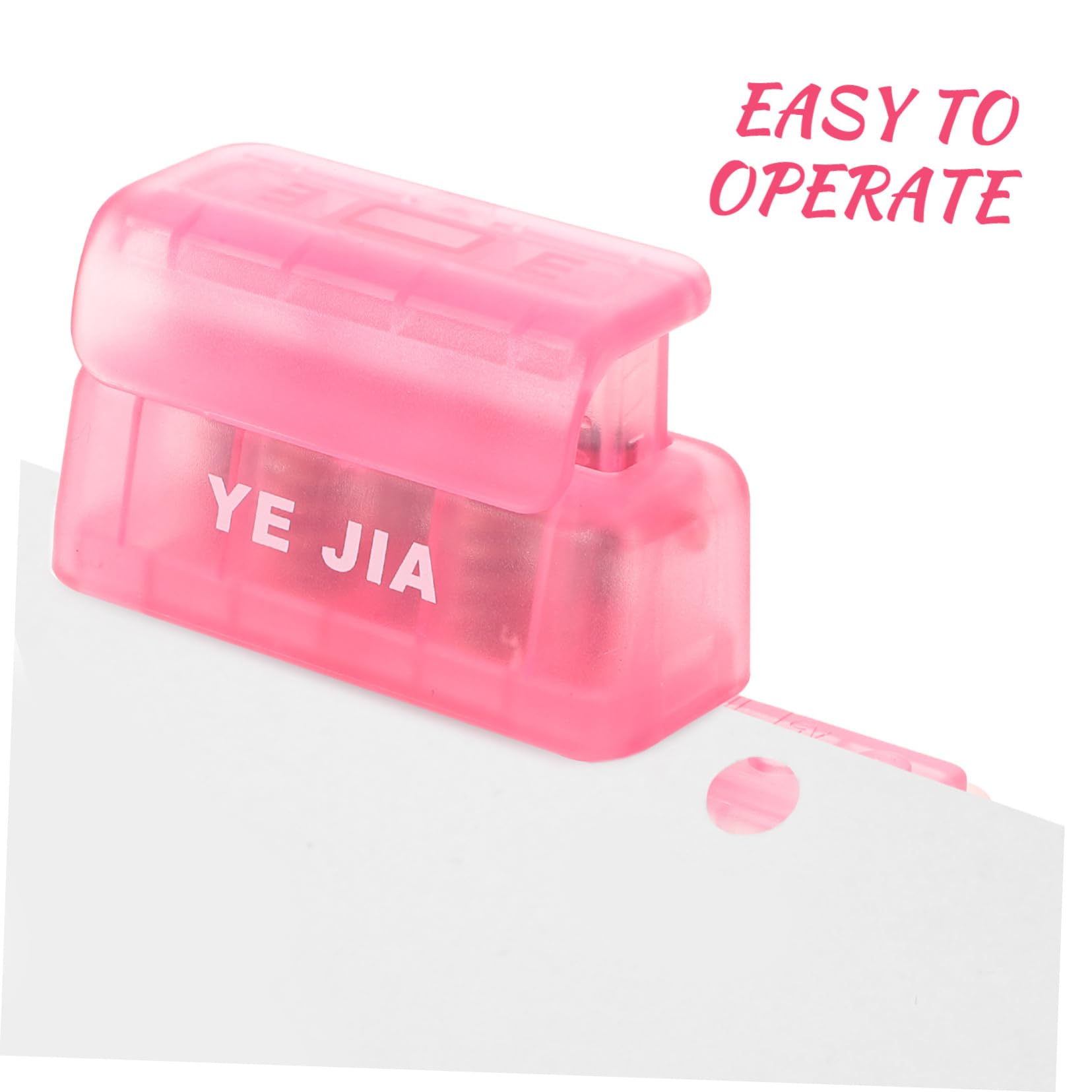 COHEALI 2pezzi Fustellatrice Portatile Ergonomica Per Carta Puncher Compatta e Facile Da Usare Per Ufficio e Fai Te Trasparente Per Sciolti e Lavori Manuali