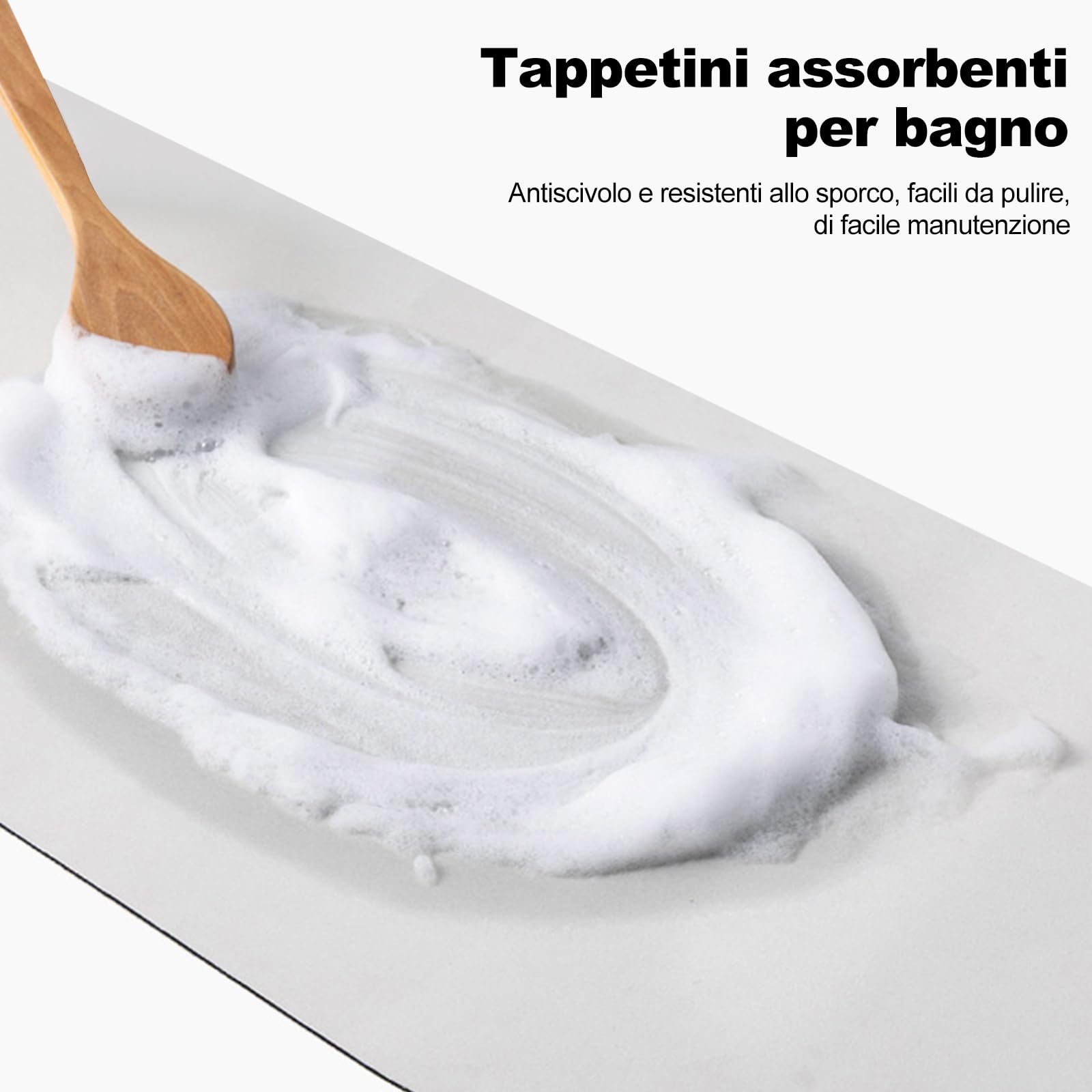Ergocar Tappeti Bagno Super Assorbenti, Tappetino Antiscivolo, Resistente All'usura Morbido Tappetino da Bagno, Oceano Blu, 60*90cm