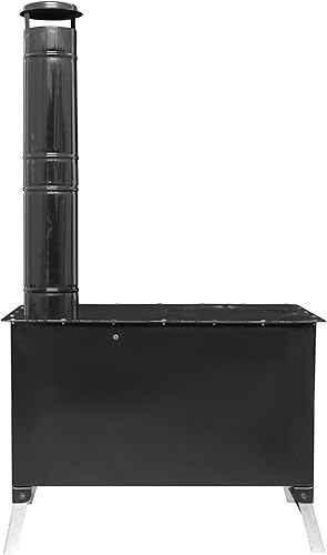 Miniatura 6 de Estufa de camping, Estufa de leña de la tienda, albergue de caza Estufa ardiente, arado de cocina con tabique de cocción del horno