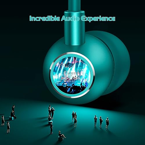 Miniatura 9 de 100 Hours Playtime Neckband Bluetooth Headphones with Digital Display, in Ear Wireless Earphones with Microphone, Game Mode, USB-C Fast Charging,