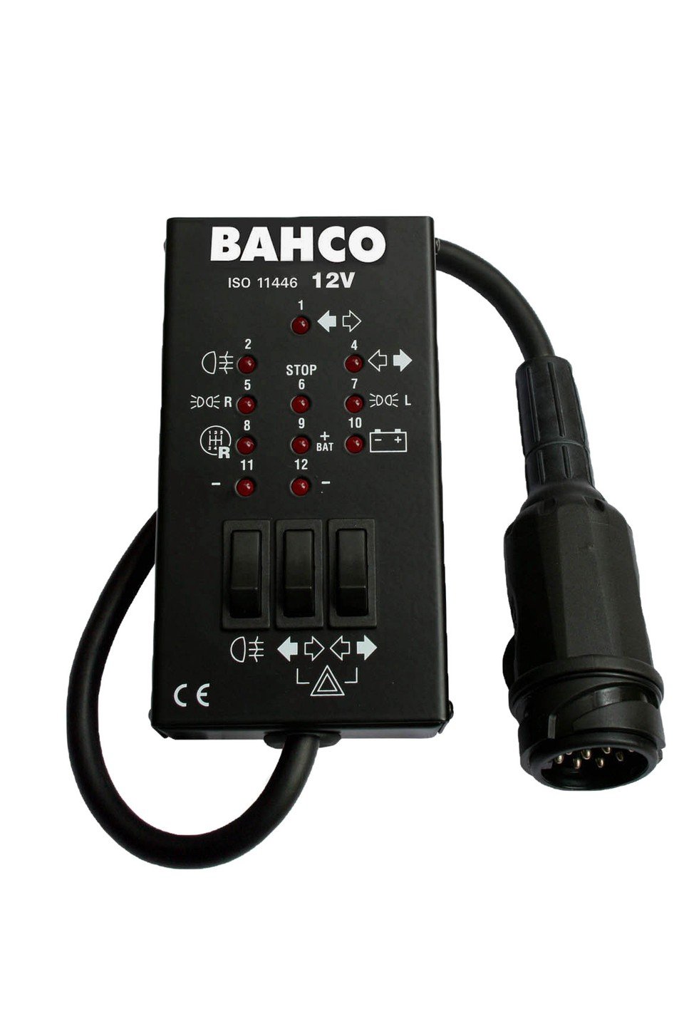 Bahco BELT1213 tester gniazd wtykowych z symulatorem 12 V 13 pinów