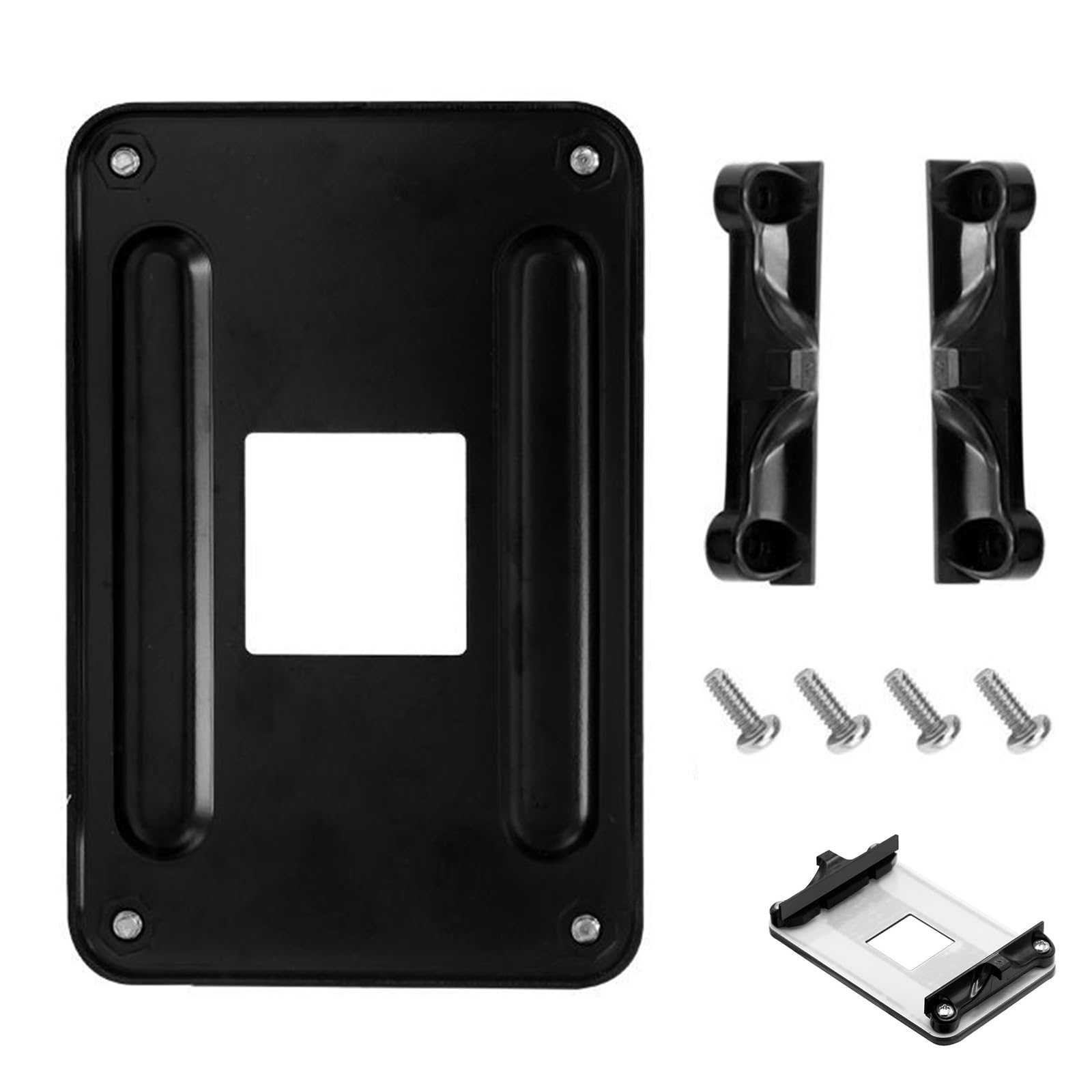 RLECS Staffa Di Montaggio Per Dissipatore CPU AM4 – Rame E ABS Per Socket AMD (Giallo/Nero)