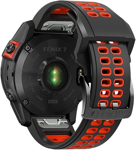 Miniatura 6 de Bandas de silicona para Fenix 6, correa de liberación rápida de 0.866 pulgadas para Fenix 7, Fenix 5 Plus, Fenix 6 Pro, correa de repuesto para