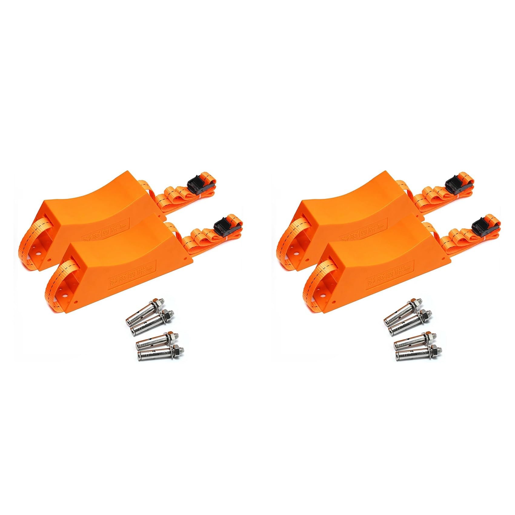 Ctrlzs Orange 4Pcs Propane Tank Holder Cylinder Wall Mounted Bracket Gas Cylinder Bracket Abs Gas Cylinder With Screws