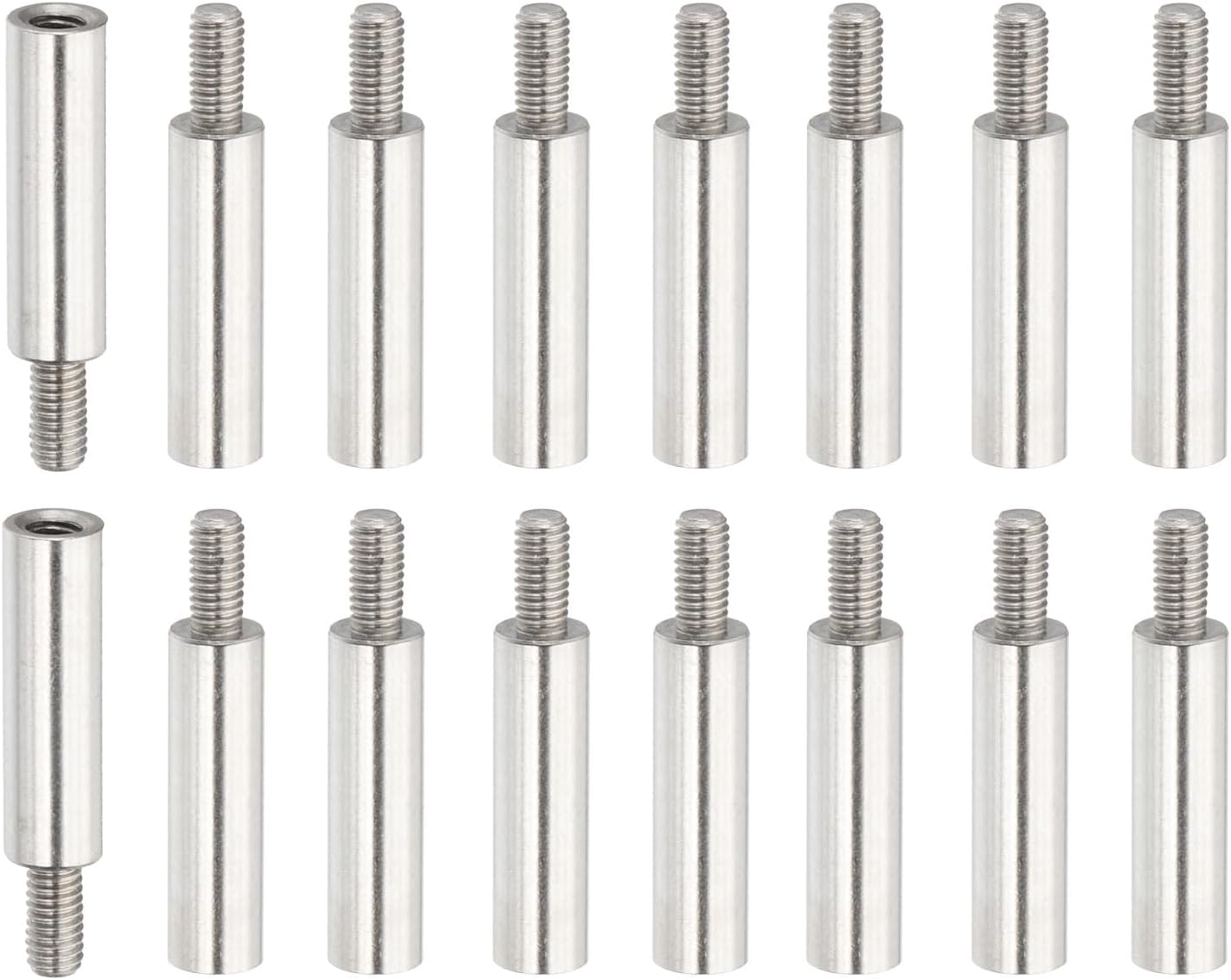 PATIKIL 16pcs M3x4+6mm Male Female Standoff Extension Posts Screws, Stainless Steel Thread Standoff Spacer for PCB Quadcopter Drone