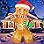 8FT Inflatable Gingerbread Man with Candy Cane, Christmas Blow Ups Gingerbread Inflatable Yard Decoration with Build-in LEDs for Xmas, Party, Outdoor, Yard, Garden, Lawn, Indoor Décor