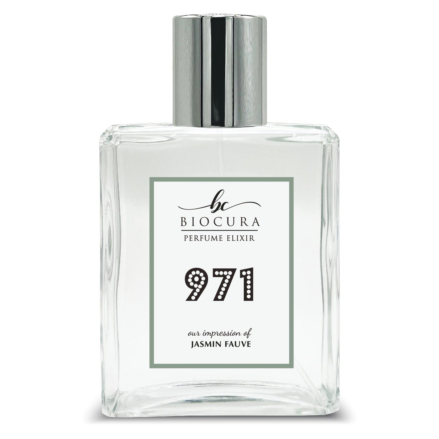 BIOCURA BC Perfume 971 Inspired by Jasmin Fauve For Women & Men Fragrance Dupes Eau de Parfum Bottle 3.4 Fl Oz/100ml