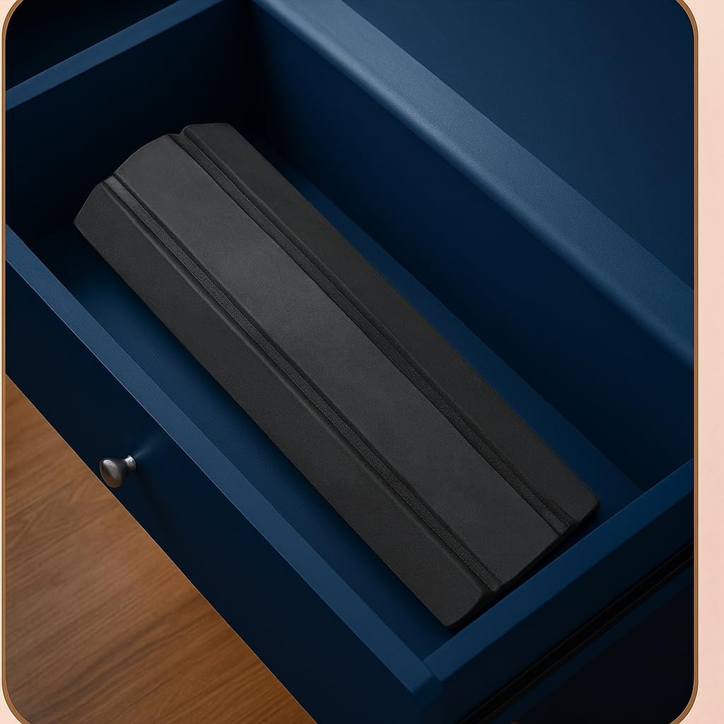 Premium Foldable Stone Bath Mat - Ultra Absorbent Quick Drying Compact Easy to Store & Clean Non-Slip Diatomaceous Earth Bath Shower Mat (Dark Grey) - Image 5