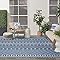 Amazon.com: Nourison Positano Indoor/Outdoor Navy Blue 6' x 9' Area Rug ...
