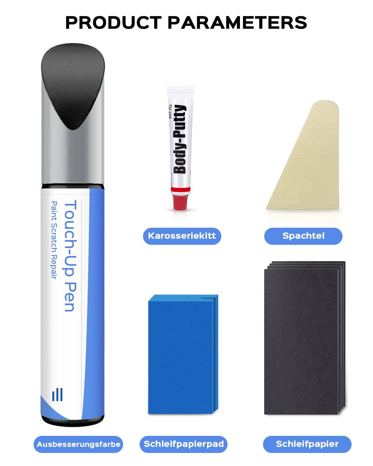 GNE Noir Etoile Nacre Kit de retouche de peinture pour Renault Correspondance exacte - Réparation des rayures et écaillages