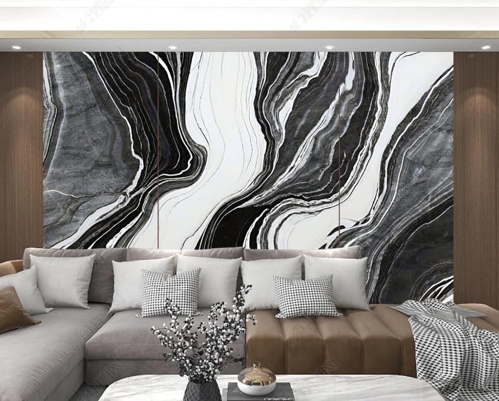 Papier peint intissé effet marbre haut de gamme