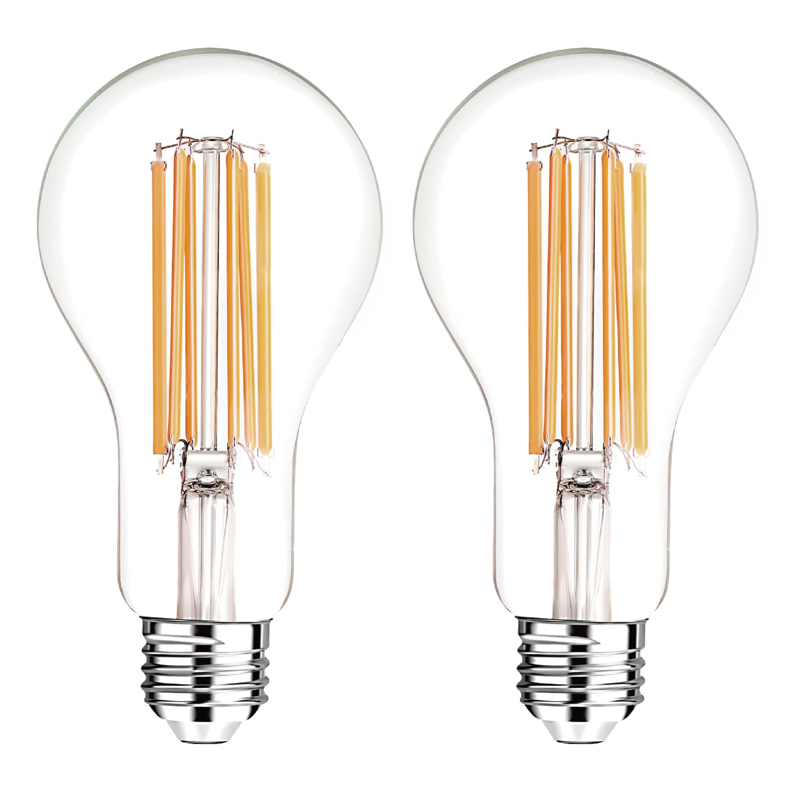 FLSNT E27 Screw Bulb 200W Equivalent, 3000LM Ultra Bright Edison Screw Bulb, 18W A70 LED 2700K Warm White Light Bulbs