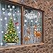 Produktbild D.F.L Fensterbilder Weihnachten Schneeflocken Deko Aufkleber Fensterdeko Weihnachtsdekoration for selbstklebend Fensteraufkleber PVC Fensterbilder (801)
