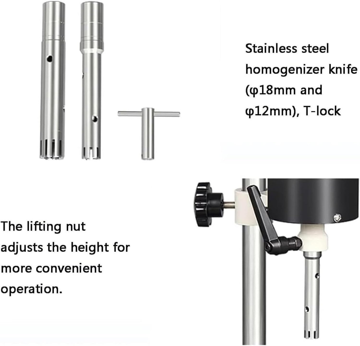 Einstellbarer Hochgeschwindigkeits-Homogenisator 220 V, Laboremulgator für Zelldispersion, 300-23000 U/min, effiziente Dispergierausrüstung für den Laborgebrauch