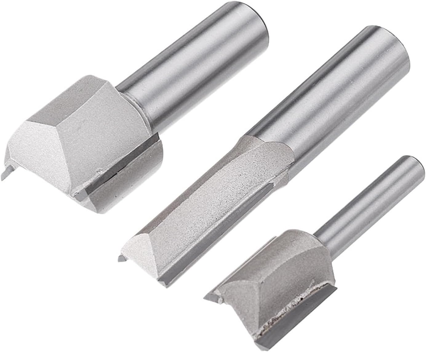 1/4 1/2 Inch Shank Extended Straight Dual Edged Router Bit Carpenter Milling Cutter(1/2 INCH)